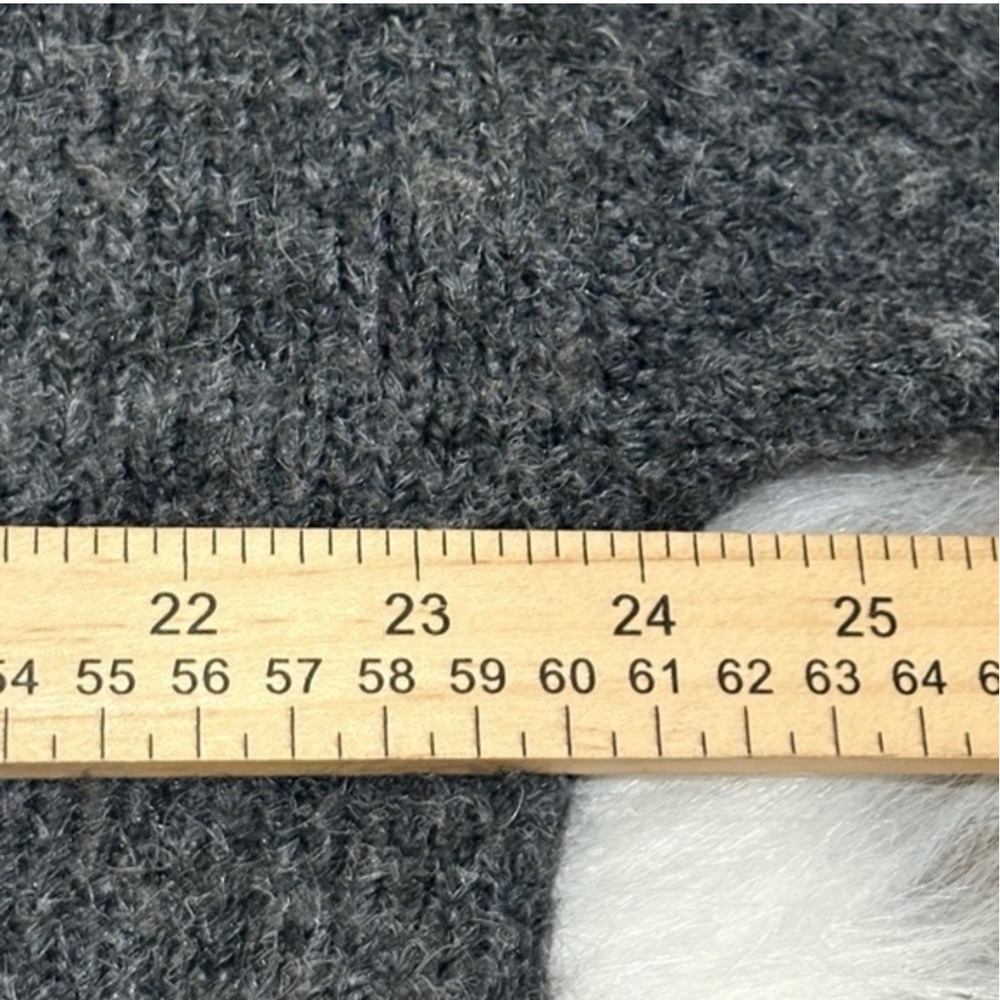 Anthropologie Pilcro The Lennon Wide Sleeve Turtleneck Sweater Gray M - Picture 8 of 8